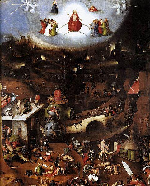 Hieronymus Bosch The last judgement France oil painting art
